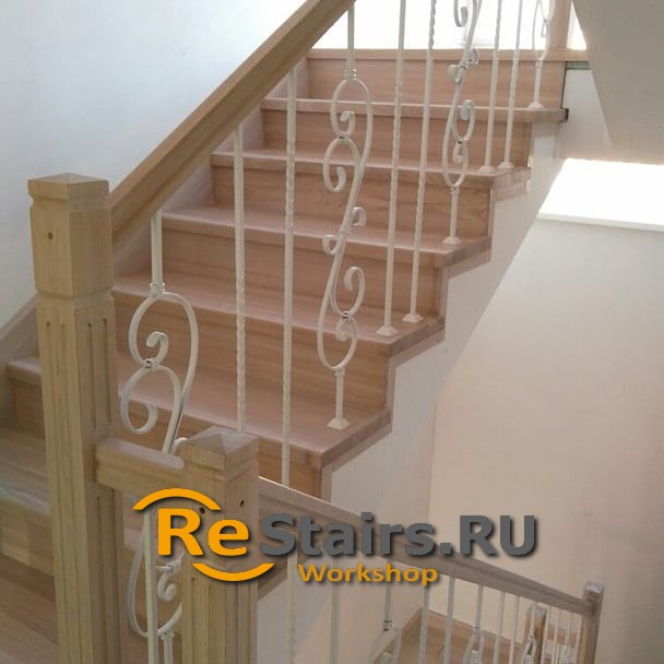 Облицовка бетонного марша в котедже